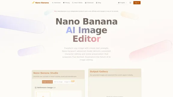 Nano Banana - AI Image Studio for Immediate Visuals