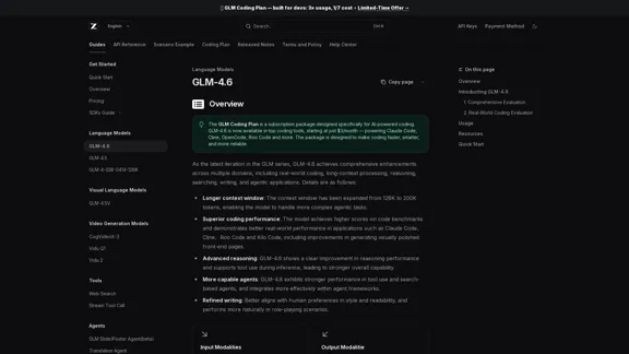 GLM-4.6 - Z.AI Developer Documentation