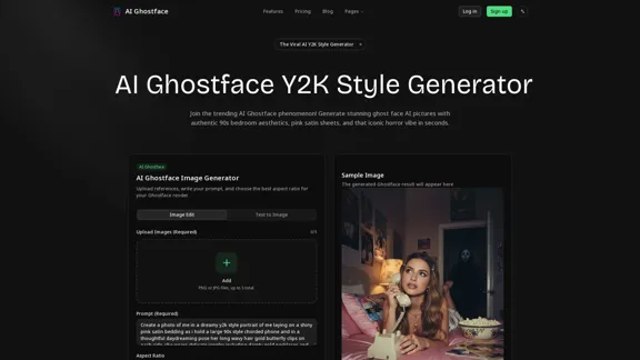 AI Ghostface - Y2K 恐怖照片生成器