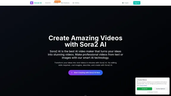 Sora2 AI Генератор Видео - Создавайте Вирусный Контент