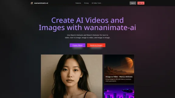Wan2.5 Animate - Générateur de vidéos et d'images AI
