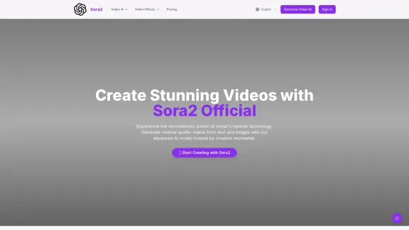 Sora2 - Генератор видео качества кино от OpenAI