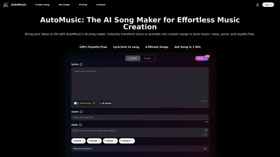 AI Song Maker - Your AI Music Creator