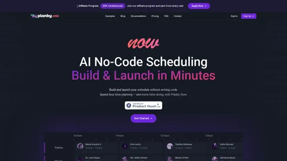 Planby Now - Crie e lance sua programação em minutos. Sem código. Sem complicações.