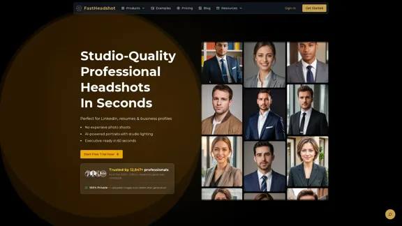 Retratos Profissionais de Alta Qualidade - Online em Segundos