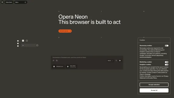 Opera Neon - 这个浏览器旨在行动。