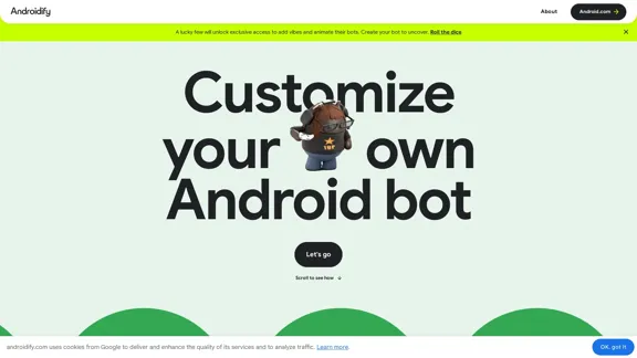 Androidify - Personalize your own Android bot using AI.