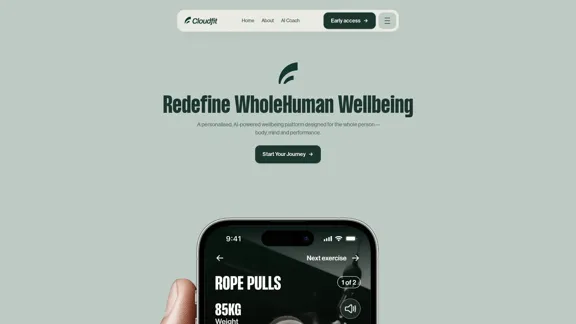 Cloudfit - Redéfinir le bien-être global de l'humain