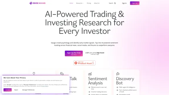 Edge Hound - AI-Powered Stock Research and Trading Suggestions