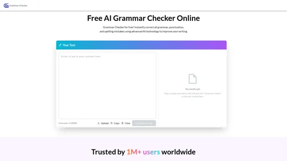 免費的 AI Grammar Checker 在線 - AI 驅動的語法檢查 免費的 AI Grammar Checker 在線 - AI 驅動的語法檢查