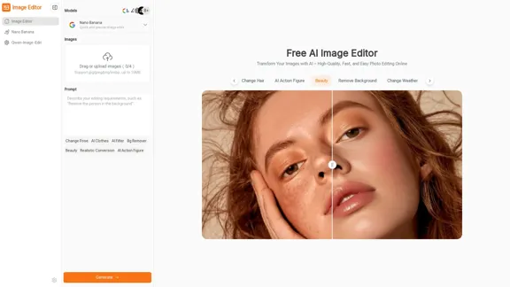 Image Editor - 在线免费使用AI和提示编辑图像，无需注册