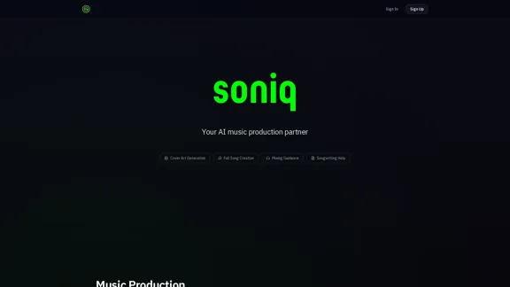 Soniq - AI Complete Song Creation and Music Production