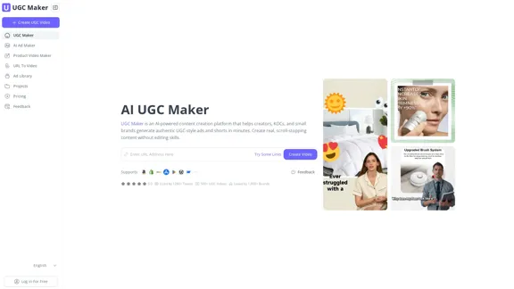 UGC Maker - Создавайте аутентичные рекламные видео UGC за считанные минуты, с помощью ИИ.