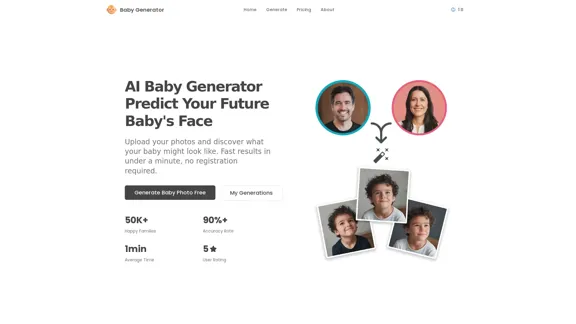Baby Generator - IA Predice la Cara de Tu Futuro Bebé