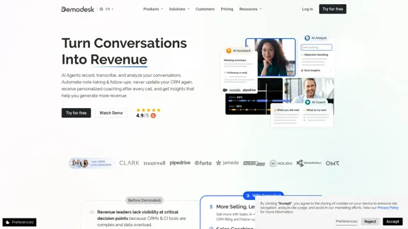 Demodesk - Increase Your Revenue with AI Sales Agents