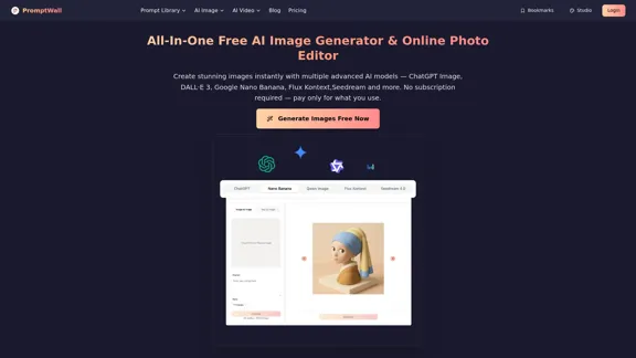 Gerador de Imagens AI Tudo-em-Um Gratuito & Editor de Fotos Online - Crie imagens impressionantes com os melhores modelos de IA