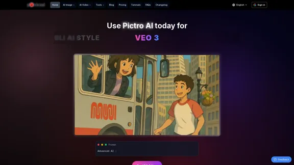 PictroAI - 無料のAI画像生成器と写真編集ツール