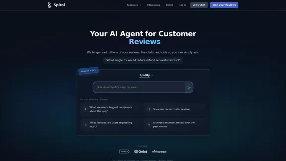 Spiral - AIによるインサイトで顧客のフィードバックを分析する