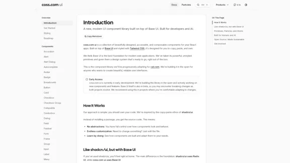 Введение - интерфейс coss.com