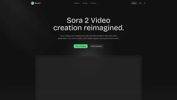 Sora 2 - Plateforme de génération de vidéos et d'audios par IA