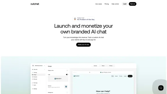 Outchat AI - Crea tu chat de IA personalizado.