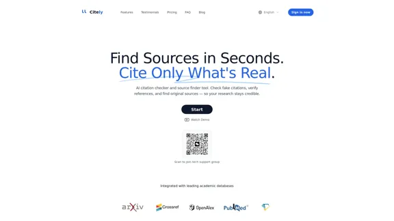 Citely - Поиск источников и проверка цитат с помощью ИИ