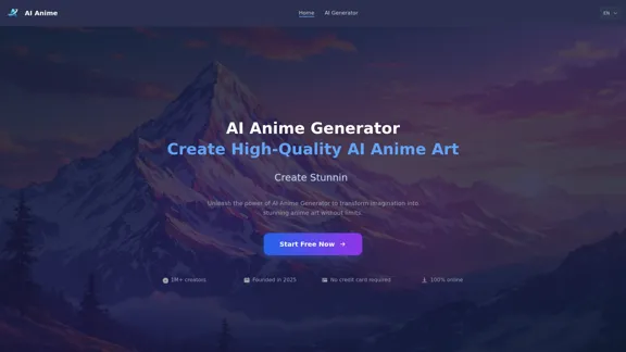 AI Anime Art Generator - 创建惊艳的动漫角色