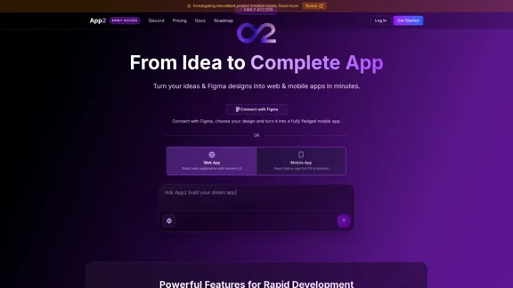 App2.dev - Создавайте веб- и мобильные приложения за считанные минуты без кода