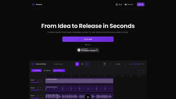 Sonura - Create Professional Tracks Instantly