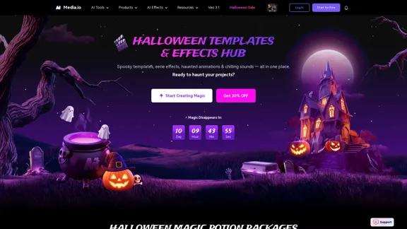 Halloween AI Filters 2025 - Откройте свой хэллоуинский образ бесплатно онлайн