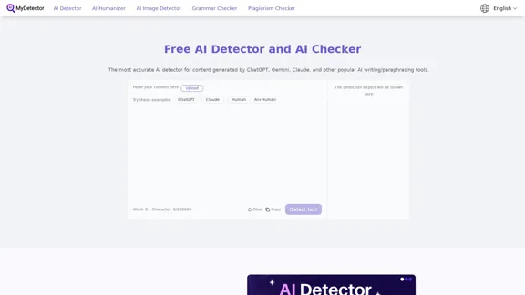Бесплатный AI детектор - самый точный AI проверщик для ChatGPT и других.