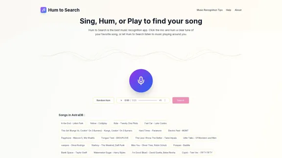 Hum to Search - Приложение для распознавания музыки Hum to Search - Приложение для распознавания музыки