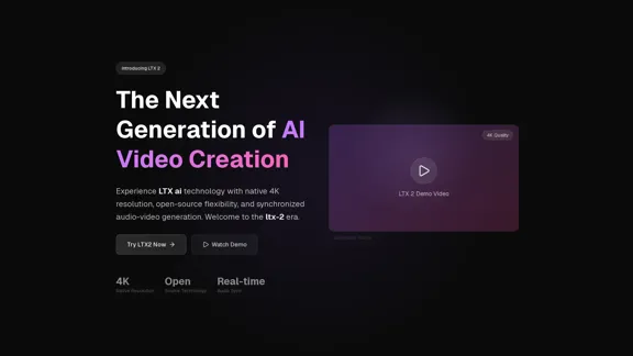 LTX 2 | Революционный движок генерации видео с использованием ИИ - LTX ai