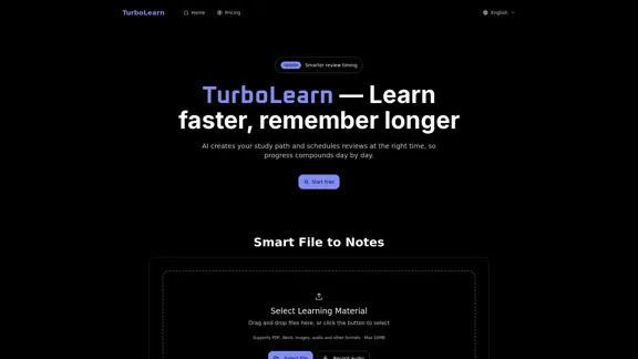 TurboLearn - Платформа для обучения с ИИ для более быстрого обучения
