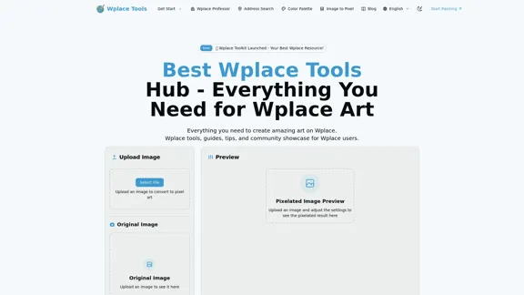 Wplace Tools - Tout ce dont vous avez besoin pour créer des œuvres d'art incroyables sur Wplace