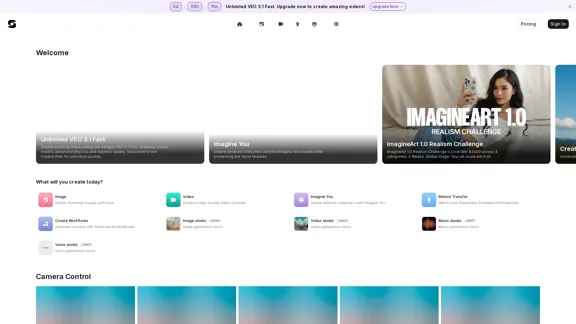 ImagineArt - 画像、動画、音声のためのAIクリエイティブスイート ImagineArt - 画像、動画、音声のためのAIクリエイティブスイート