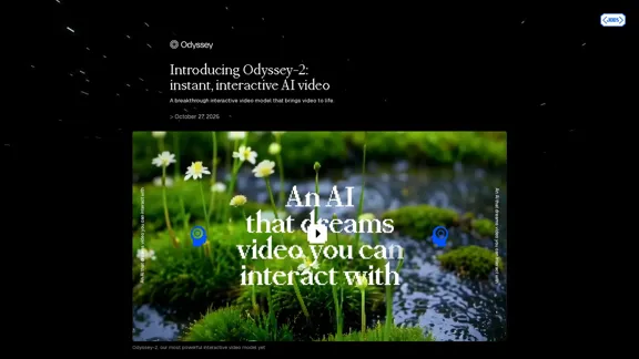 Odyssey-2 - instant, interactive AI video