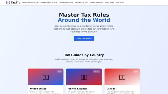 TaxTip.ai - Globale Steuerintelligenz-Plattform