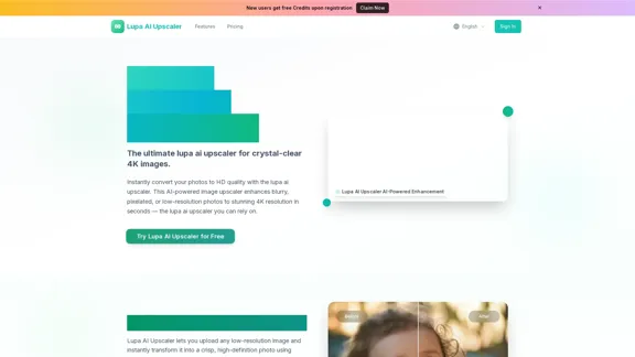 Lupa AI Upscaler - 写真を瞬時にHD品質に変換します Lupa AI Upscaler - 写真を瞬時にHD品質に変換します