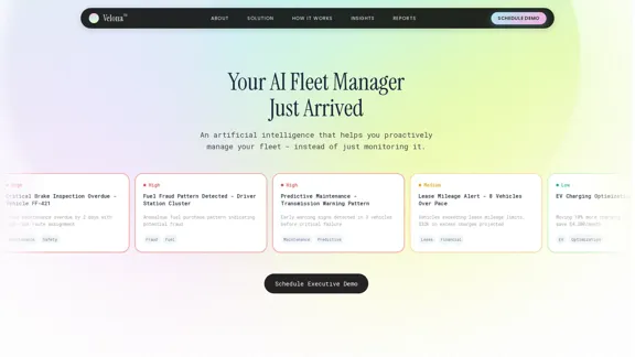 Velona - Your AI Fleet Manager Has Just Arrived