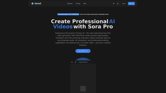 Sora2 KI - Sora Pro Video Generator