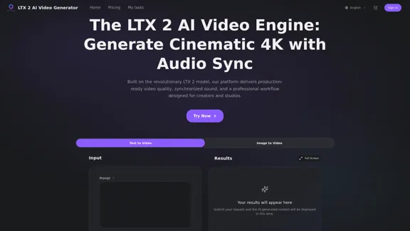 LTX 2 - 在線 AI 影片生成器 LTX 2 - 在線 AI 影片生成器