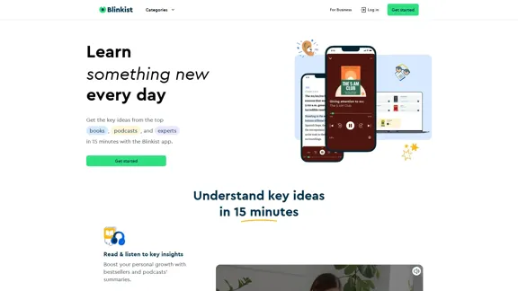 Blinkist - 最佳書籍摘要與有聲書指南