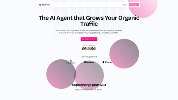 Lovarank - 智能SEO，讓你在睡覺時也能運作