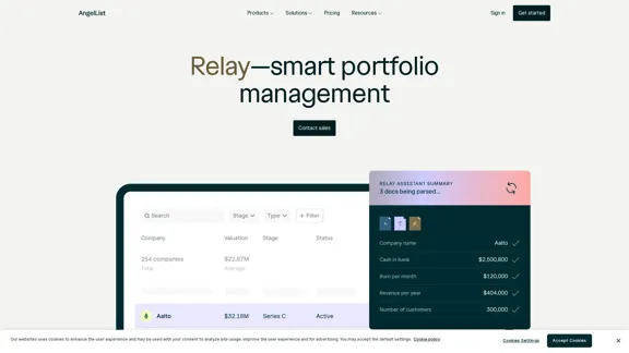 Relay - Optimierung von Investitionsinformationen