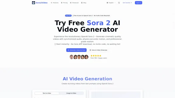 Kostenloser Sora 2 AI Video Generator - Kein Einladungscode erforderlich