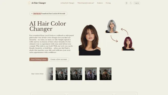 AI Hair Color Changer - Probieren Sie Haarfarben online kostenlos aus.