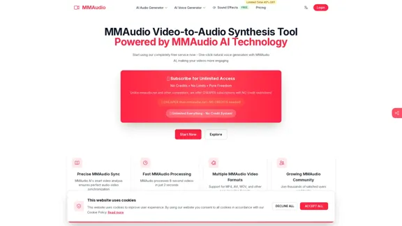 MMAudio - KI-Video-zu-Audio-Synthesewerkzeug