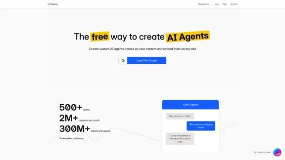 Rispose - Встраиваемые ИИ-агенты