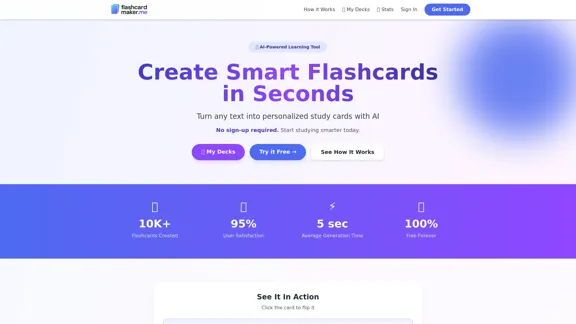 Flashcard Maker - gerador de flashcards com inteligência artificial para um estudo mais inteligente